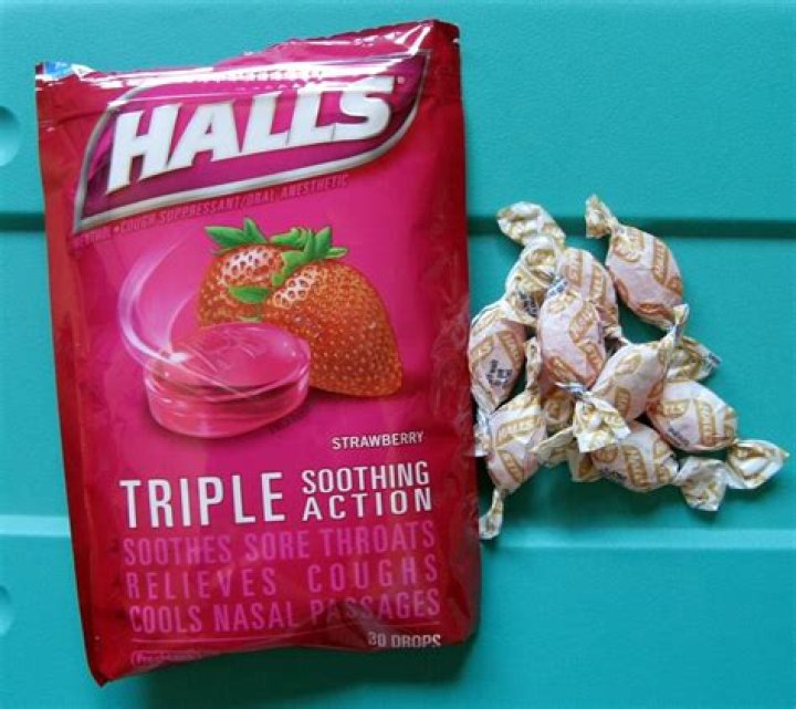 19 Halls Strawberry Cough Drops Nutrition Facts