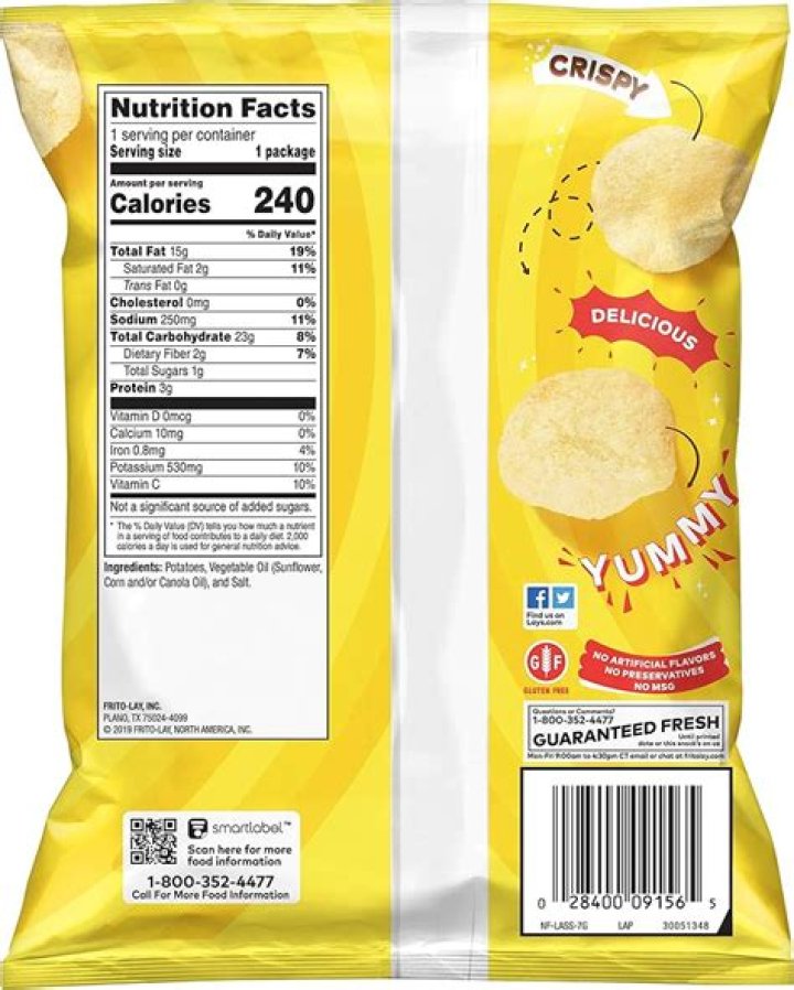19 Pulp Pantry Chips Nutrition Facts
