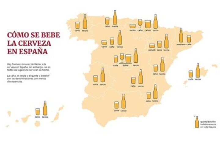 ¿Cómo se pide una cerveza en cada comunidad autónoma? El mapa que demuestra la riqueza del vocabulario español