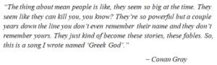 Conan Gray’s “Greek God” Lyrics Meaning