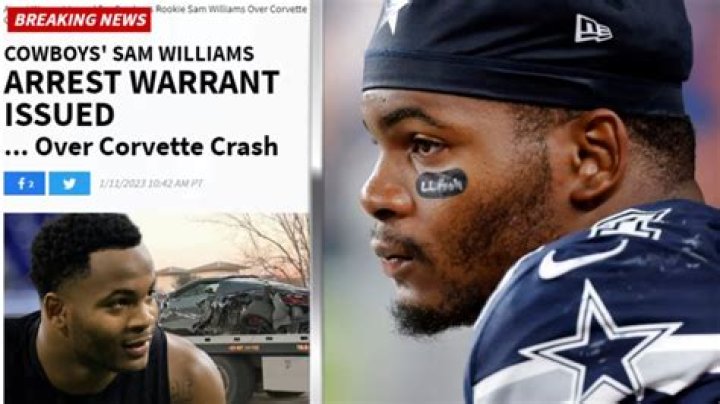 Cowboys LB Sam Williams on wanted list following car accident incident