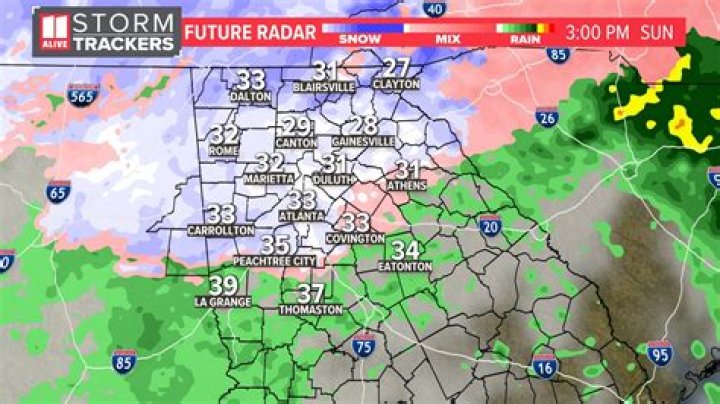 Cuándo esperar nieve en georgia