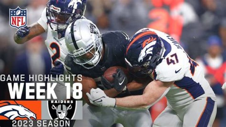 Denver Broncos vs Las Vegas Raiders Box Score - January 07, 2024