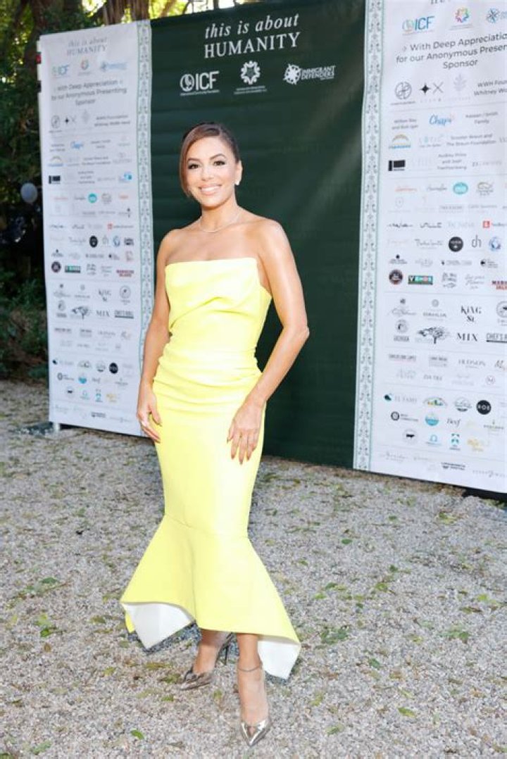 Eva Longoria's Neon Yellow Gown Is the Brightest, Boldest Dress You'll See Today