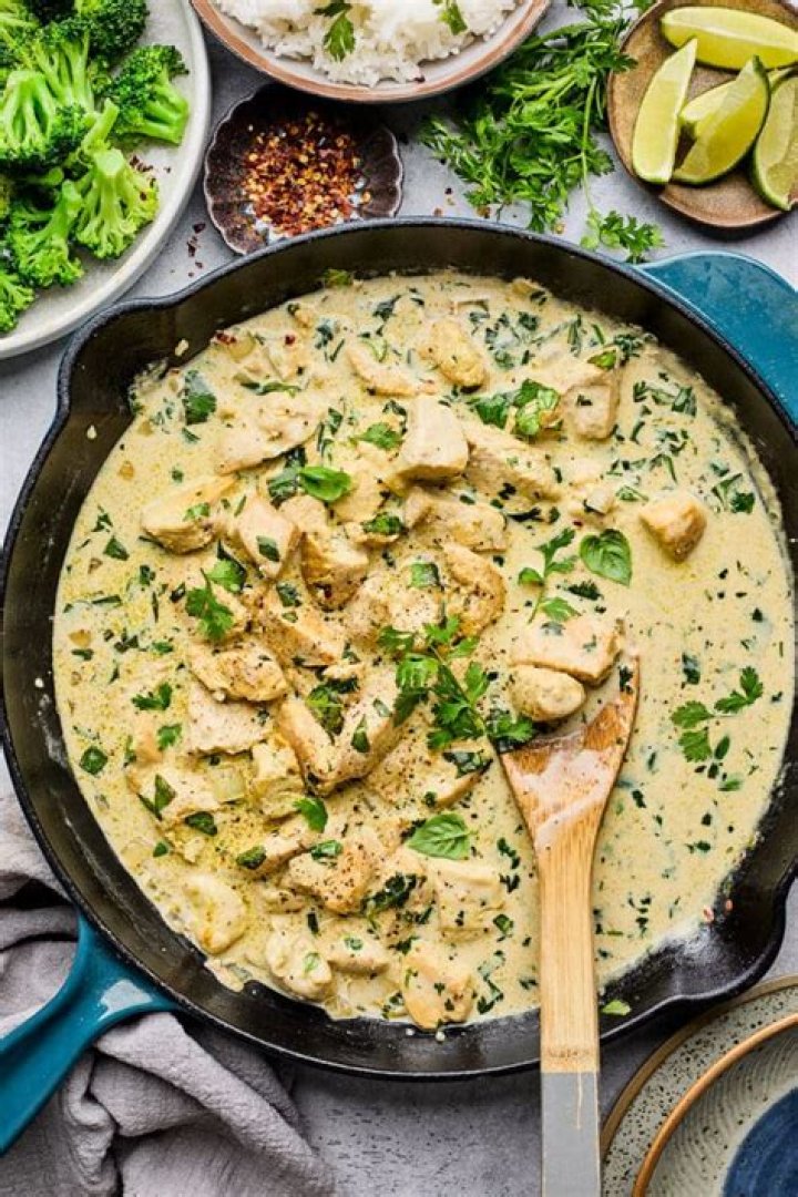 Garlic-Ginger Chicken with Cilantro and Mint Recipe | Recipe