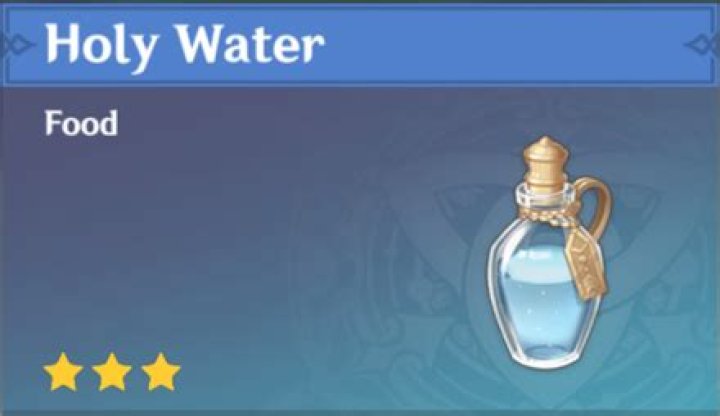 Genshin Impact Holy Water