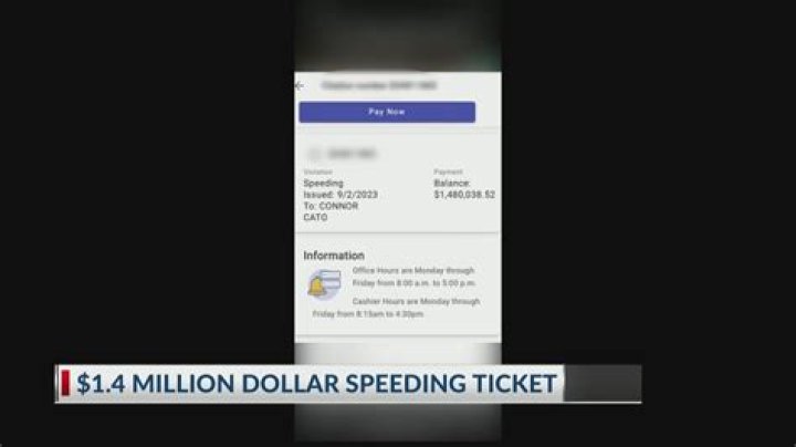 Georgia man receives $1.4 million speeding ticket