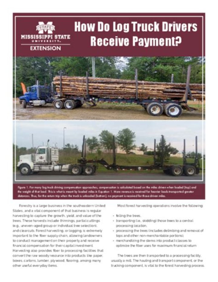How Do Log Truck Drivers Receive Payment?