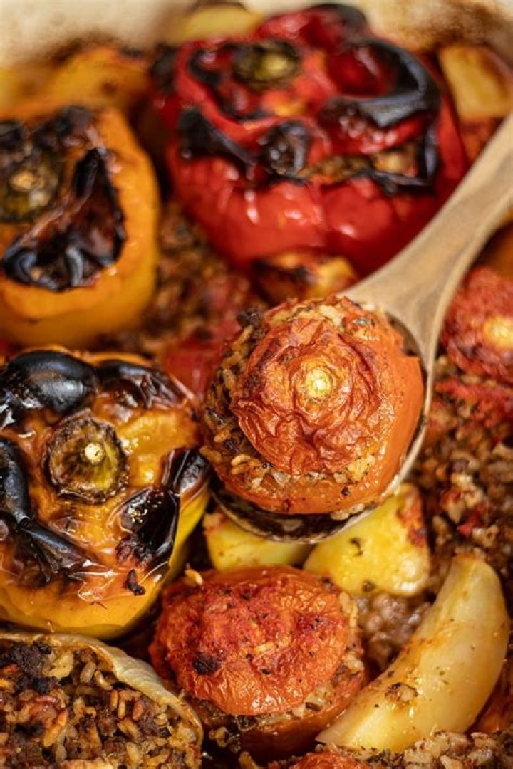 How to Make Greek Stuffed Peppers (Gemista) | Rachael Ray