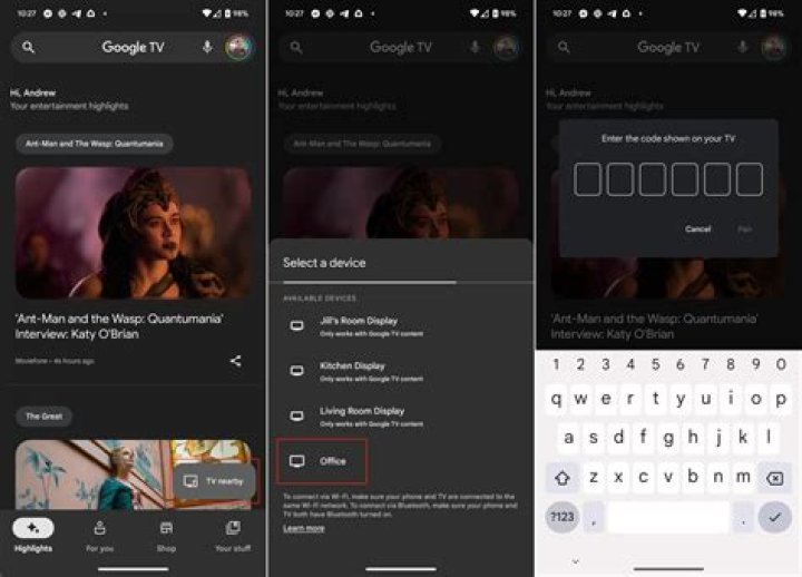 How to use an Android phone as a Google TV remote