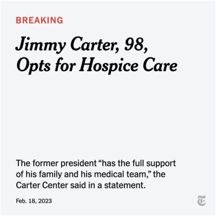 Jimmy Carter letters of support | Home hospice care