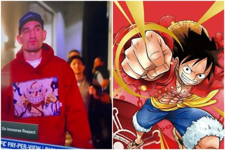 La llegada de Max Holloway al UFC 300 con una sudadera de One Piece