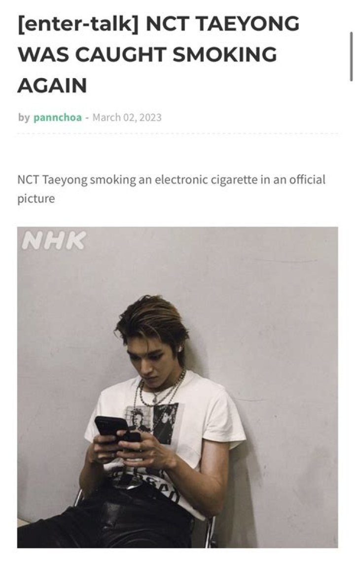 NCT Taeyong Caught Smoking Publicly in Japan + K-Netz Deem Idol's Actions as Illegal