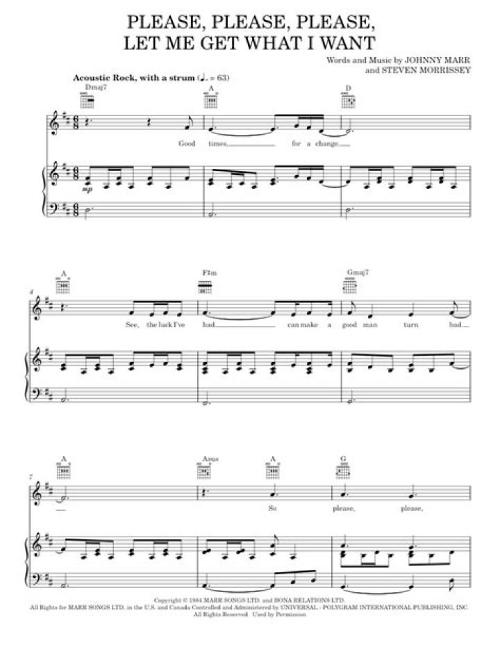 “Please, Please, Please Let Me Get What I Want” by The Smiths