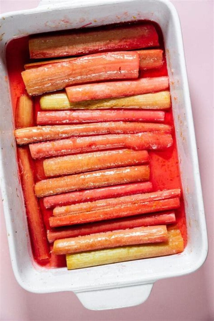 Roast rhubarb recipe