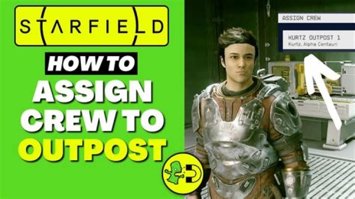 Starfield How to Assign Crew to Outpost
