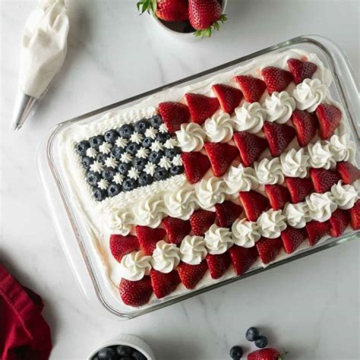 Sugar Cookie Cheesecake Flag Cake | Recipe