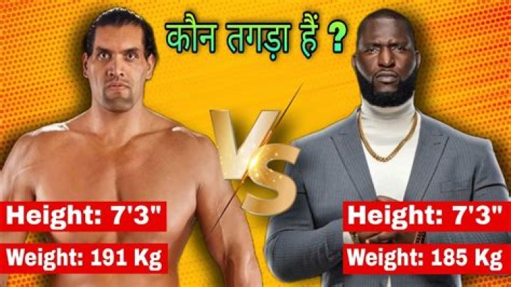 The Great Khali height weight body stats