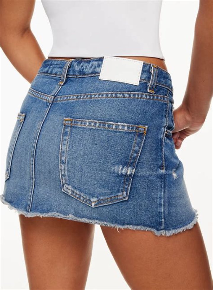 This $25 Denim Mini Skirt From Amazon Is Stretchy and Flattering