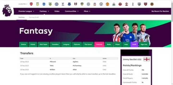 Thousands of racist and homophobic team names on Fantasy Premier League