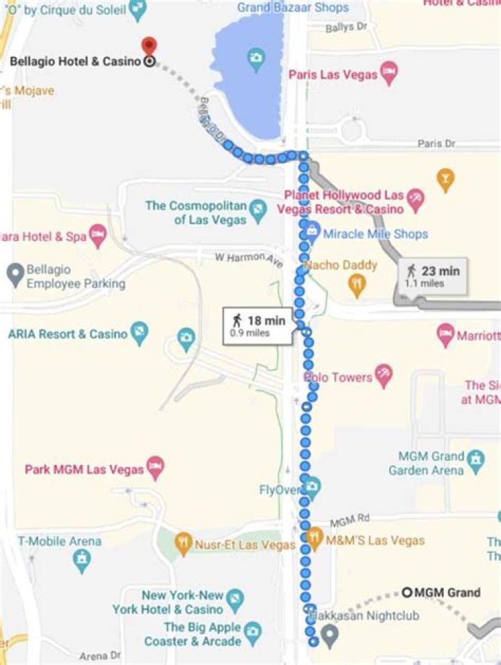 Walking From Tropicana To Mgm: A Convenient And Scenic Route