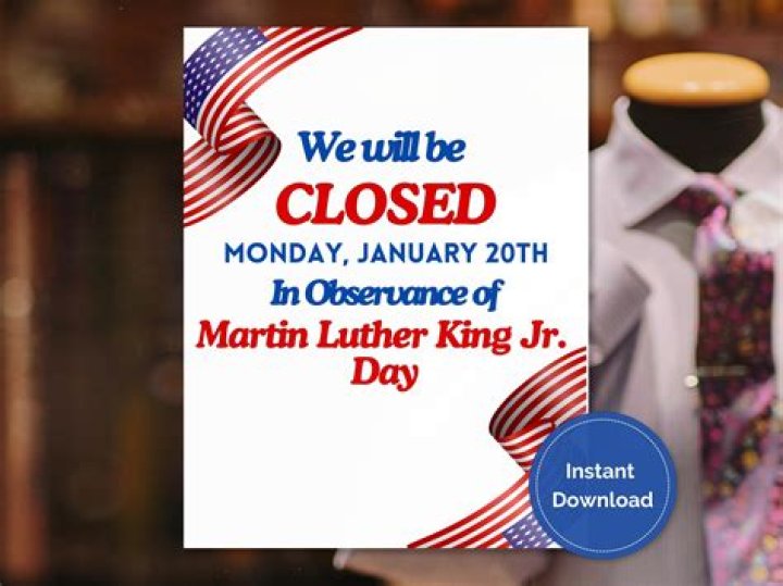 What is closed on MLK Day stock market post office & more