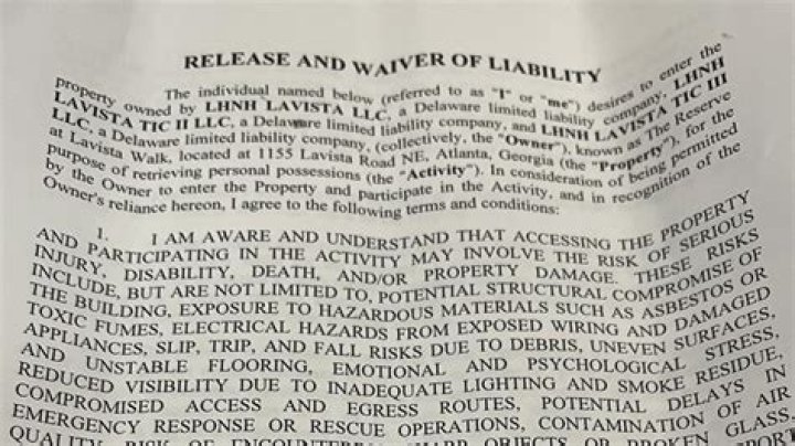 What the resident waiver means in the Lavista apartment fire