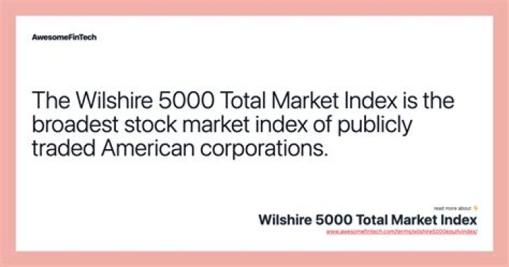 Wilshire 5000 Total Market Index