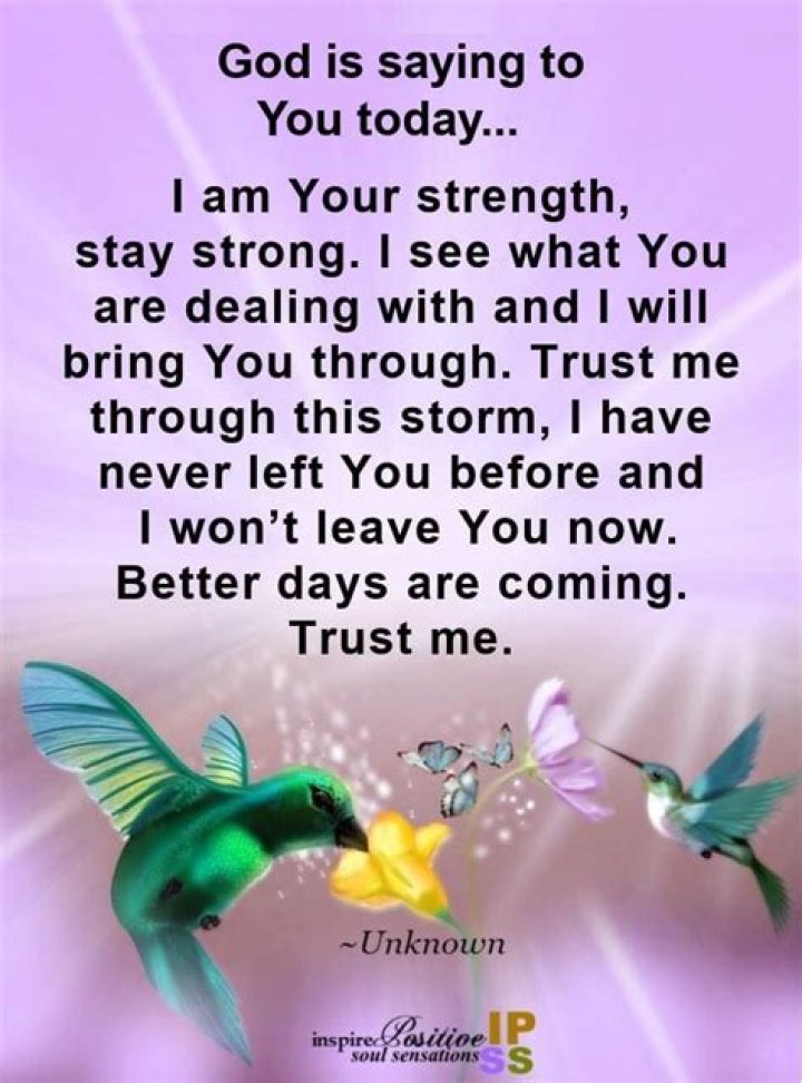 Worry Not Because God is saying, “I Won’t Let Go”