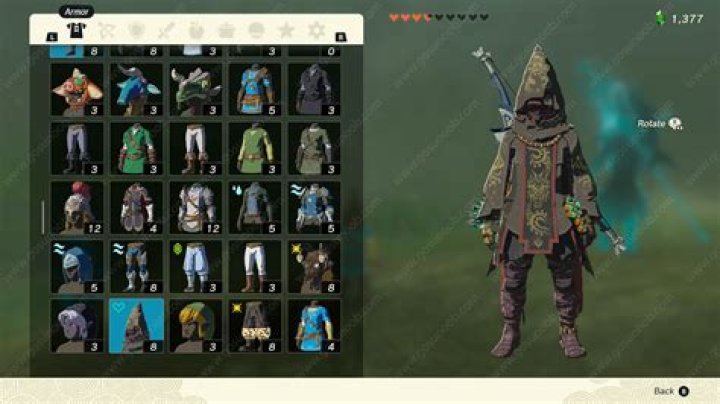 Zelda Tears of the Kingdom Depths Armor Set Map Locations